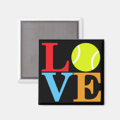 Ace Tennis LIEBE Magnet (Vorderseite/Rückseite)