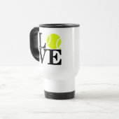 Ace Tennis LIEBE Reisebecher (Vorderseite Links)