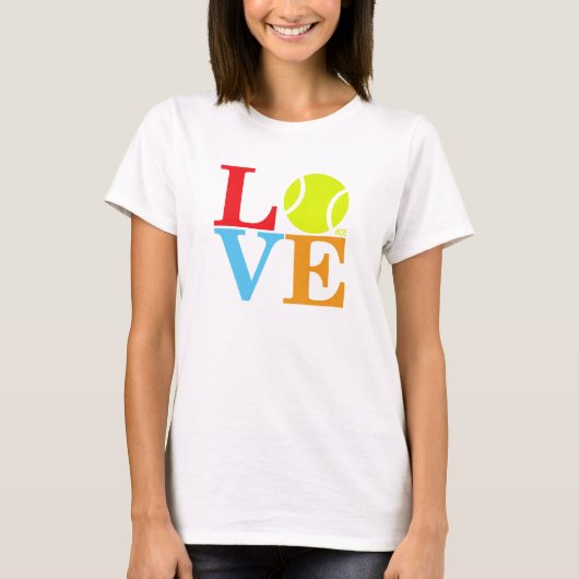Ace Tennis LIEBE T-Shirt (Vorderseite)