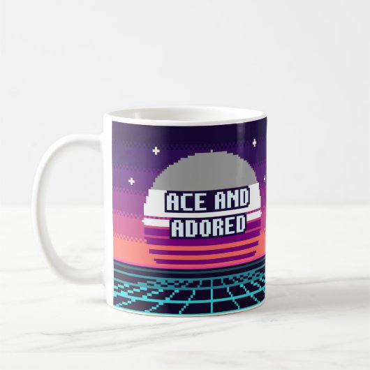 Ace und verehrte Pride Pixel Tasse (Links)