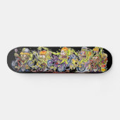 Acefink "Wheelie Finks Competition" Skate Deck Skateboard (Horizontal)