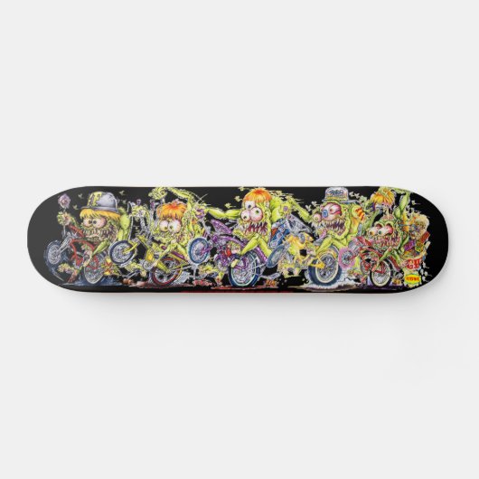 Acefink "Wheelie Finks Competition" Skate Deck Skateboard (Horizontal)