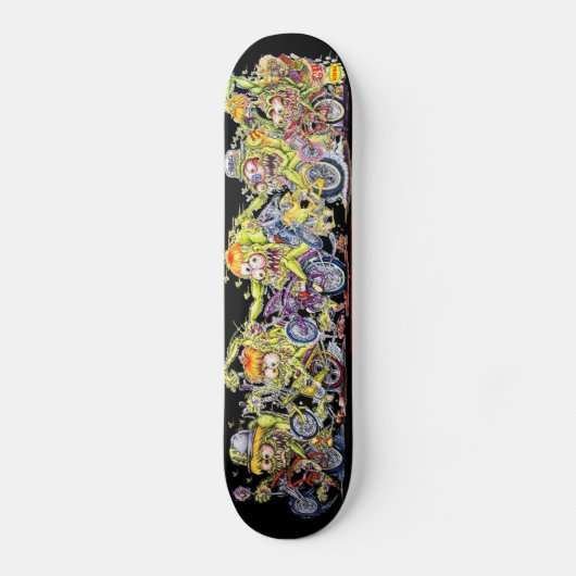 Acefink "Wheelie Finks Competition" Skate Deck Skateboard (Vorderseite)