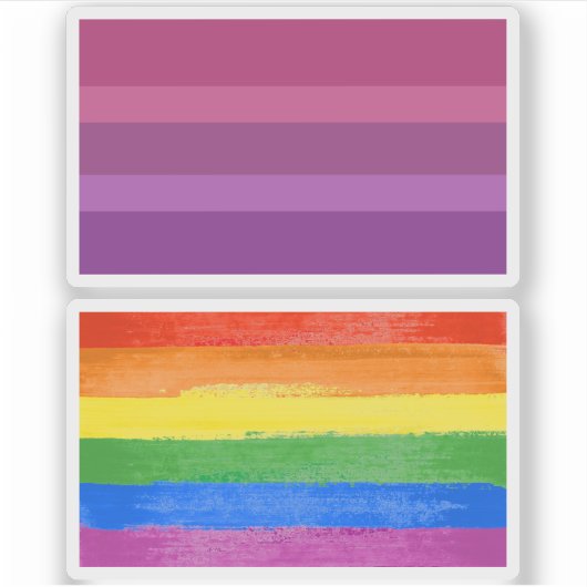 Aceflux Pride Aufkleber (Vorderseite)