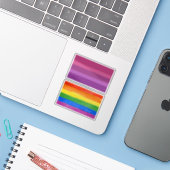 Aceflux Pride Aufkleber (Laptop mit iPhone)