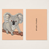 Aceo Art Card ~ Koala Bear (Vorne & Hinten)
