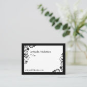 ACEO Template Elegant Professional Artist ATC Info Visitenkarte (Stehend Vorderseite)