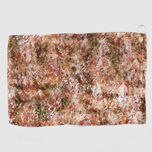 Acer Wald unter Baumwolle oder Gestein unter Boden Golfhandtuch (Horizontal)