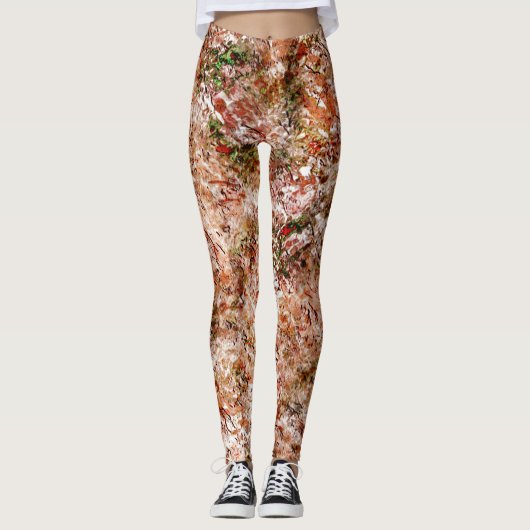 Acer Wald unter Baumwolle oder Gestein unter Boden Leggings (Vorderseite)