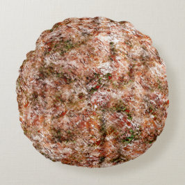 Acer Wald unter Baumwolle oder Gestein unter Boden Rundes Kissen