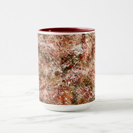 Acer Wald unter Baumwolle oder Gestein unter rotem Tasse (Zentrum)