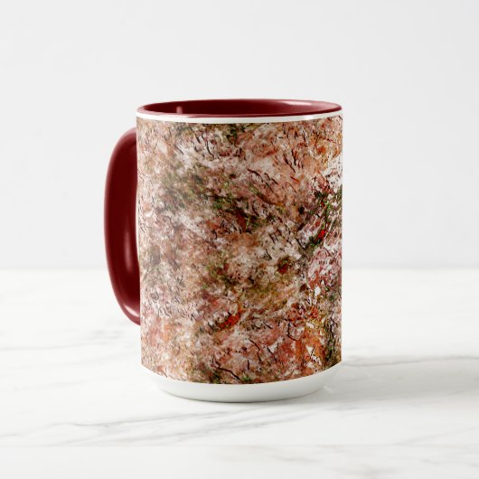 Acer Wald unter Baumwolle oder Gestein unter rotem Tasse (Vorderseite Links)