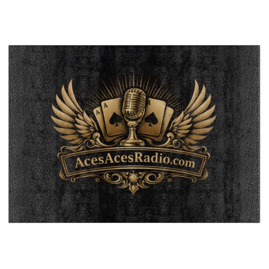 Aces Aces radio Cutting Board Schneidebrett (Vorderseite)