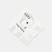 Aces Cards Individuelle Name Serviette (Ecke)