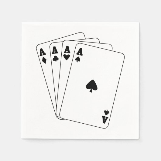 Aces Cards Serviette (Vorderseite)