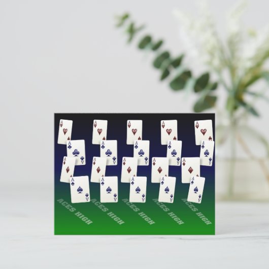 Aces High Postkarte (Stehend Vorderseite)