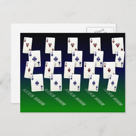 Aces High Postkarte (Vorne/Hinten)