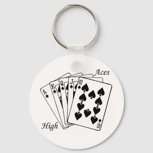 Aces Hoher Schlüsselanhänger (Vorderseite)