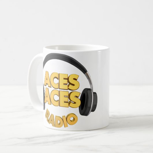 Aces-Logo-Tasse Kaffeetasse (Vorderseite Links)