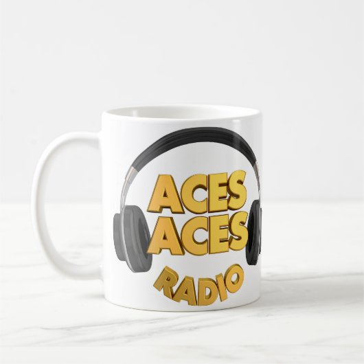 Aces-Logo-Tasse Kaffeetasse (Links)