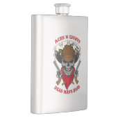 Aces n Acht Tote Mann Hand Cowboy Skull Flachmann (Rechts)