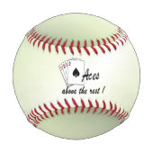 Aces oberhalb der Erholung Green Baseball (Rückseite)