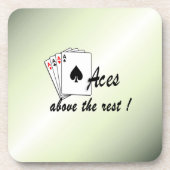 Aces oberhalb der Erholung Green Getränkeuntersetzer (Vorderseite)