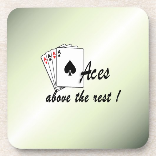 Aces oberhalb der Erholung Green Getränkeuntersetzer (Vorderseite)