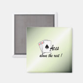 Aces oberhalb der Erholung Green Magnet (Vorderseite/Rückseite)