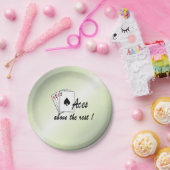 Aces oberhalb der Erholung Green Pappteller (Party)