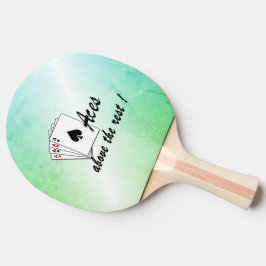 Aces oberhalb der Erholung Green Tischtennis Schläger