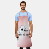 Aces oberhalb der Erholung Rot Schürze (Getragen)