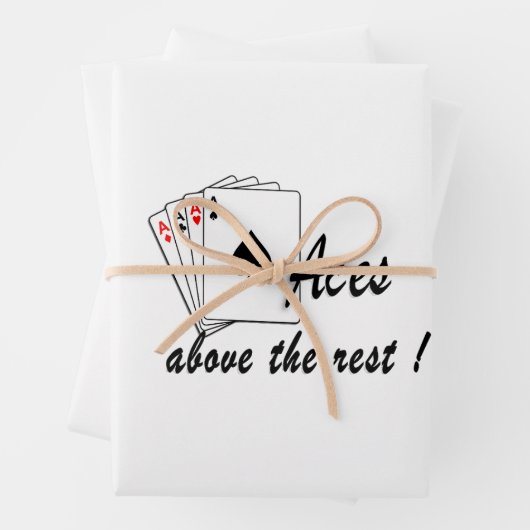 Aces oberhalb der Erholung White Geschenkpapier Set (Beispiel)