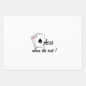 Aces oberhalb der Erholung White Geschenkpapier Set (Vorderseite)
