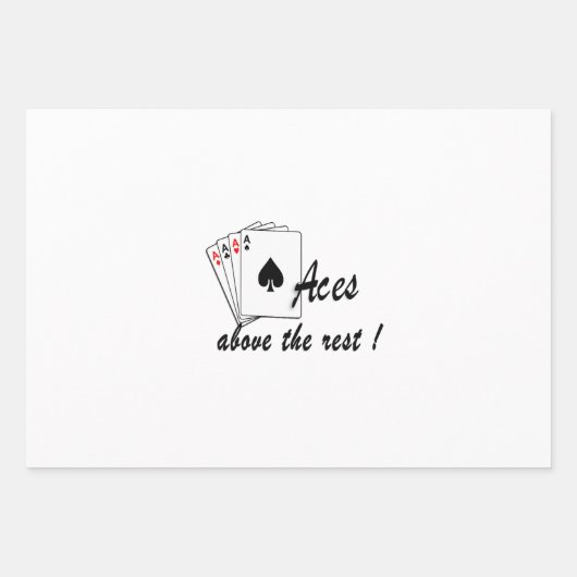 Aces oberhalb der Erholung White Geschenkpapier Set (Vorderseite)
