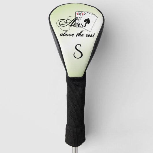 Aces oberhalb der ersten grünen Erholung Golf Headcover (Vorderseite)