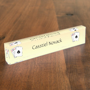 Aces Poker Handpersonal Namensplakette