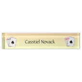 Aces Poker Handpersonal Namensplakette (Vorderseite)