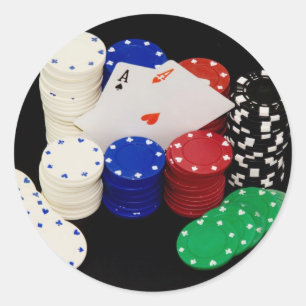 Aces Runder Aufkleber