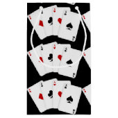 Aces Spielkarten gekachelt Spielen kleine Geschenk Geschenktüte (Rückseite)