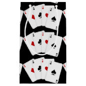 Aces Spielkarten gekachelt Spielen kleine Geschenk Geschenktüte (Vorderseite)