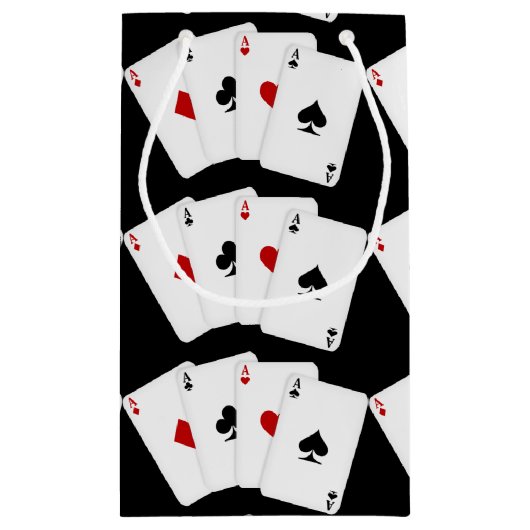 Aces Spielkarten gekachelt Spielen kleine Geschenk Kleine Geschenktüte (Rückseite)