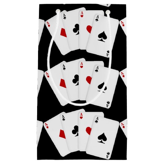 Aces Spielkarten gekachelt Spielen kleine Geschenk Kleine Geschenktüte (Vorderseite)