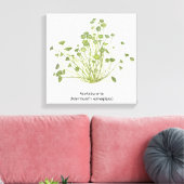 Acetabularia (Mermaid's Wineglass) Handgezogene Leinwanddruck (Insitu (Wohnzimmer))