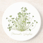 Acetabularia Seetang-Stone-Untersetzer Getränkeuntersetzer (Vorne)