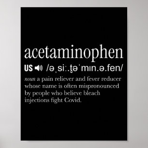 Acetaminophen lustig aussprechen poster