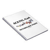 Acetyl-CoA-Metabolismus Inside (chemisches Molekül Notizblock (Rechte Seite)