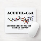Acetyl-CoA trägt zur Energieversorgung meiner Zell Mousepad (Mit Mouse)