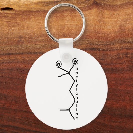 Acetylcholin Neurotransmitter Schlüsselanhänger (Vorderseite)