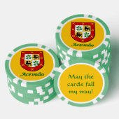 Acevado-Familienschild Pokerchips (Stapel)